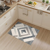 Geometric Modern Diamond Grey Geometric Diamond Area Rug
