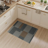 Modern Geometric Grey Beige Tan Area Rug