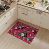 Multi-color and Patterns Whimsical Christmas Gnomes Area Rug