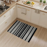 Bold Black White Striped No. 20 Area Rug