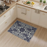 Navy Blue Traditional Persian Traditional Persian Area Rug