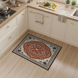 Red Red Medallion Traditional Persian Area Rug