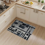 Modern Geometric Black White No. 19 Area Rug