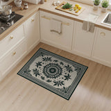 Beige Heritage Tribal Mandala Area Rug