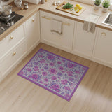 Purple Floral Vintage No. 2 Area Rug