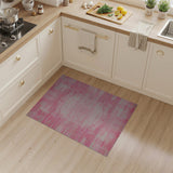 Pink Geometric Abstract Geometric Modern Area Rug
