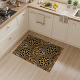 Cheetah Face Spot Pattern Area Rug