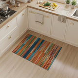 ODIKA Modern Abstract Multi-Color Washable Rug - Low Pile Non-Slip Pet & Kid Friendly Area Rug