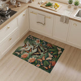 Vibrant Butterfly Jungle Garden Rug