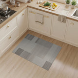 Beige Grey Geometric Block Area Rug