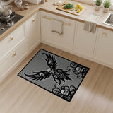 Winged Skulls Tribal Area Rug