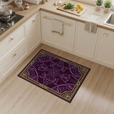 Ornate Purple Persian Border Rug
