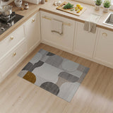 Geometric Modern Grey Abstract Geometric Area Rug