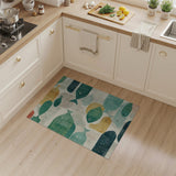 Abstract Fish School Multi-Color Area Rug