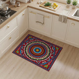 Vibrant Multi-Color Persian Mandala Medallion Rug