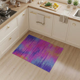 Vibrant Multi-Color Streaked Abstract Area Rug