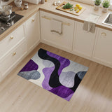 Wave Purple Abstract Wave Area Rug