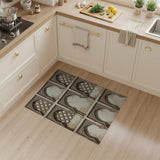 Vintage Moroccan Arched Lattice Beige Rug