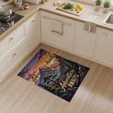 Adventure Awaits Mountain Sunset Rug