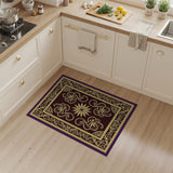 Purple Gold Ornate Traditional Persian Rug
