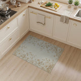 Vintage Beige Floral Blossom Area Rug