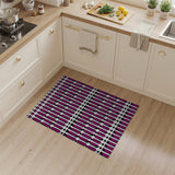 Geometric Modern Bold Purple Geometric Diamond Area Rug