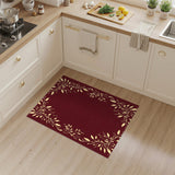Red Floral Vintage Red Floral Vine Area Rug