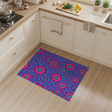 Vibrant Pink Purple Mandala Boho Area Rug