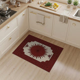 Ornate Red Starburst Persian Rug