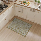 Beige Geometric Trellis Lattice Area Rug