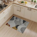 Abstract Wave Multi-Color Woven Area Rug