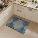 Blue Diamond Geometric Geometric Modern Area Rug
