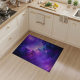 Purple Nebula Cosmic Area Rug
