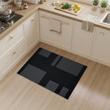 Geometric Modern Modern Grey Block Geometric Area Rug