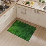 Plush Green Grass Shag Area Rug