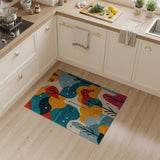Vibrant Geometric Tree Forest Area Rug