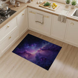 Cosmic Purple Nebula Area Rug