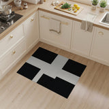 Black White Heritage Tribal No. 5 Area Rug