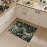 Vintage Garden Path Floral Area Rug