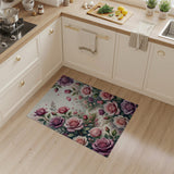 Dreamy Pink Rose Petal Path Area Rug