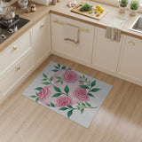 Heart of Pink Roses Area Rug