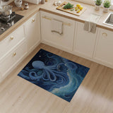 Mystic Octopus Blue Area Rug