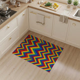 Rainbow Chevron Multi-Color Area Rug