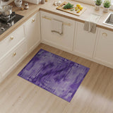 Purple Brushstroke Abstract Area Rug