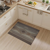 Brown Tan Southwestern Diamond Pattern Area Rug