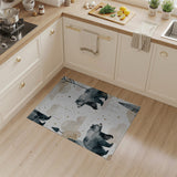 Dreamy Watercolor Bear Family Area Rug