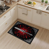Bloodied Sword Splatter Area Rug