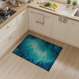 Teal Ocean Currents Coral Reef Area Rug