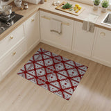 Red Bold Red Geometric Southwestern Area Rug