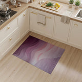 Purple Wave Gradient Abstract Area Rug